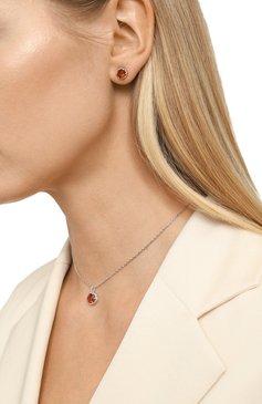 Женские серьги birthstone january SWAROVSKI бордового цвета, арт. 5615516 | Фото 2 (Региональные ограничения белый список (Axapta Mercury): Не проставлено; Нос: Не проставлено; Материал: Металл)