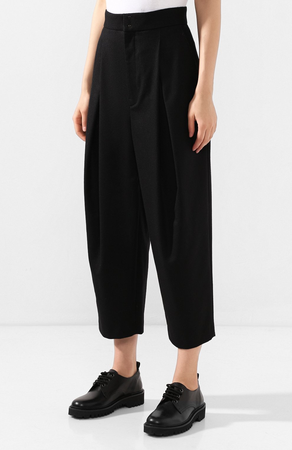 Шерстяные брюки YOHJI YAMAMOTO, арт. YJ-P43-131, фото 3