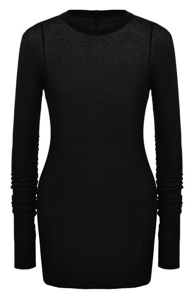 Женская лонгслив из вискозы и шелка RICK OWENS, арт. RP02D3202/RC