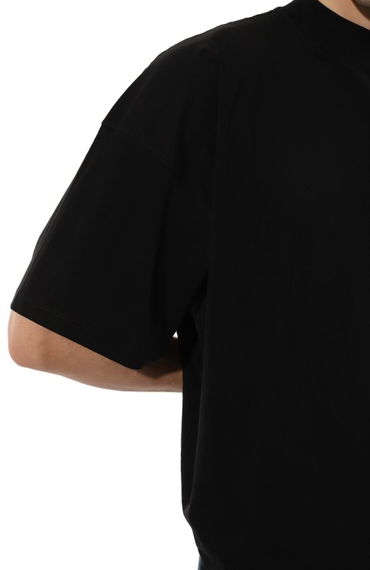 Хлопковая футболка Jil Sander J21GC0005/J45084 Чёрный  J21GC0005/J45084 Фото 5
