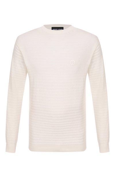 Мужской джемпер изо льна и хлопка GIORGIO ARMANI, арт. GM000978/AF14548