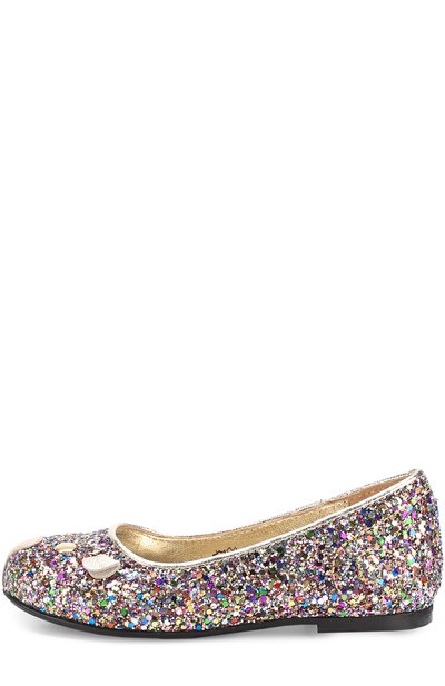 Текстильные балетки с глиттером MARC JACOBS (THE), арт. W19066/28-35, фото 2