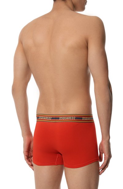 Хлопковые боксеры DSQUARED2 красного цвета по цене 10450 руб., арт. D9LC64830, фото 3 Хлопковые боксеры DSQUARED2, арт. D9LC64830, фото 3