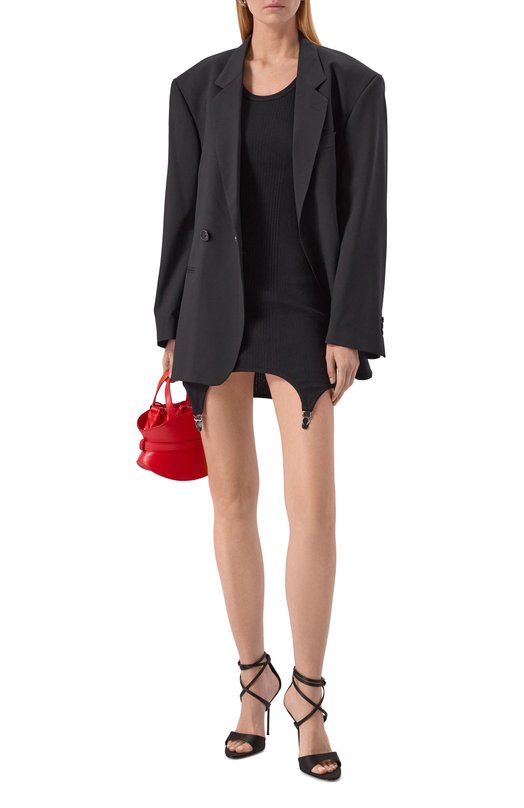 Хлопковое платье Jean Paul Gaultier 25/04-W-DR073/J014 Чёрный  25/04-W-DR073/J014 Фото 2
