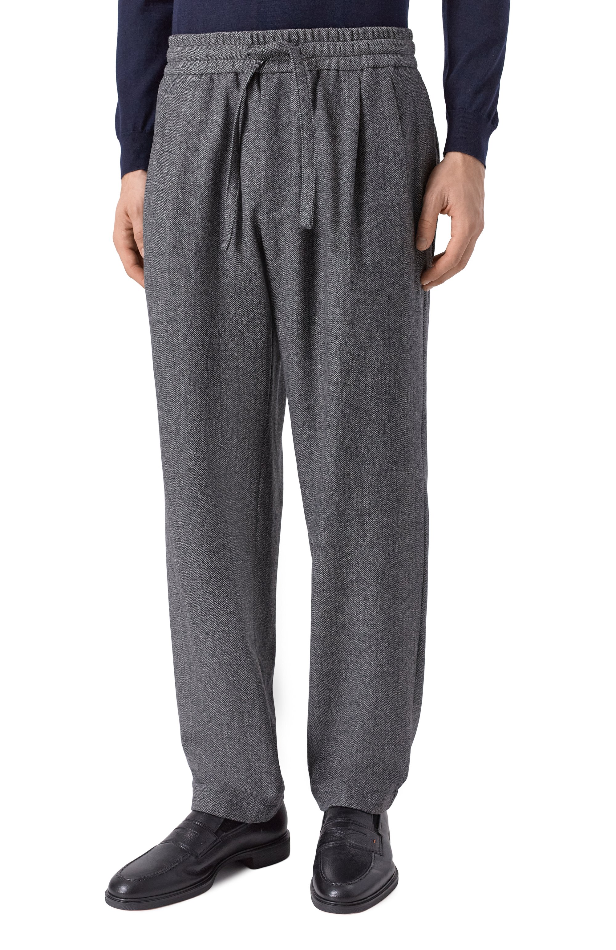 Шерстяные брюки DOLCE & GABBANA, арт. GP12QT/FCMDE, фото 3