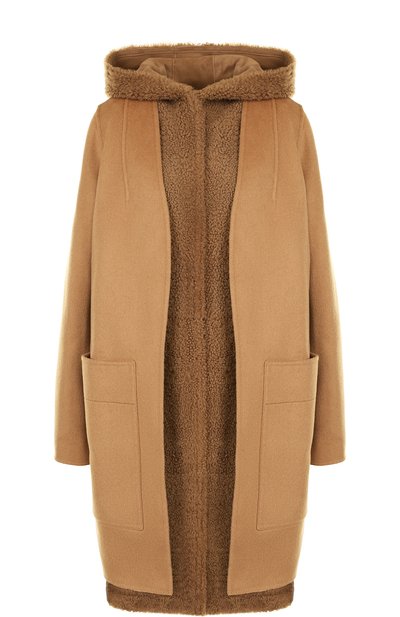 Шерстяная дубленка с жилетом из овчины YVES SALOMON, арт. 9WYM00988CDPL, фото 1