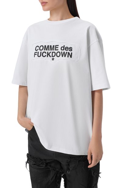 Хлопковая футболка COMME DES FUCKDOWN, арт. CFABW01667, фото 3