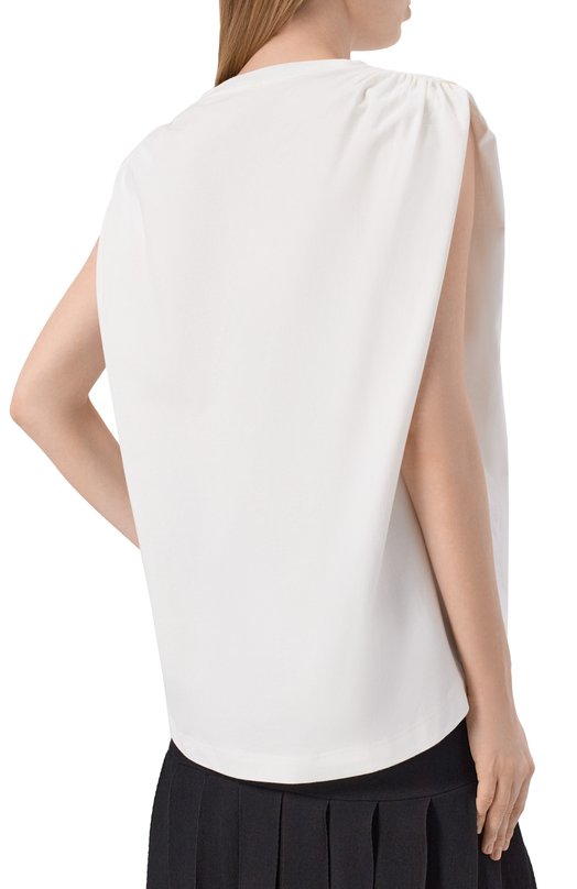 Хлопковый топ Petar Petrov S26TT4 Белый  S26TT4 Фото 4