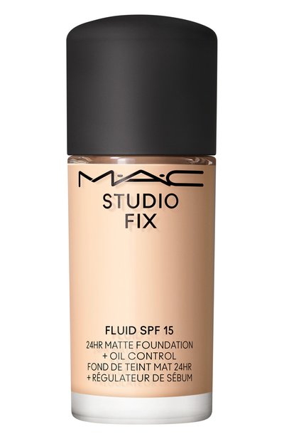 Женское тональная основа studio fix fluid spf 15 24hr matte foundation + oil control mini, оттенок nc16 (15ml) MAC, арт. SRN0-56
