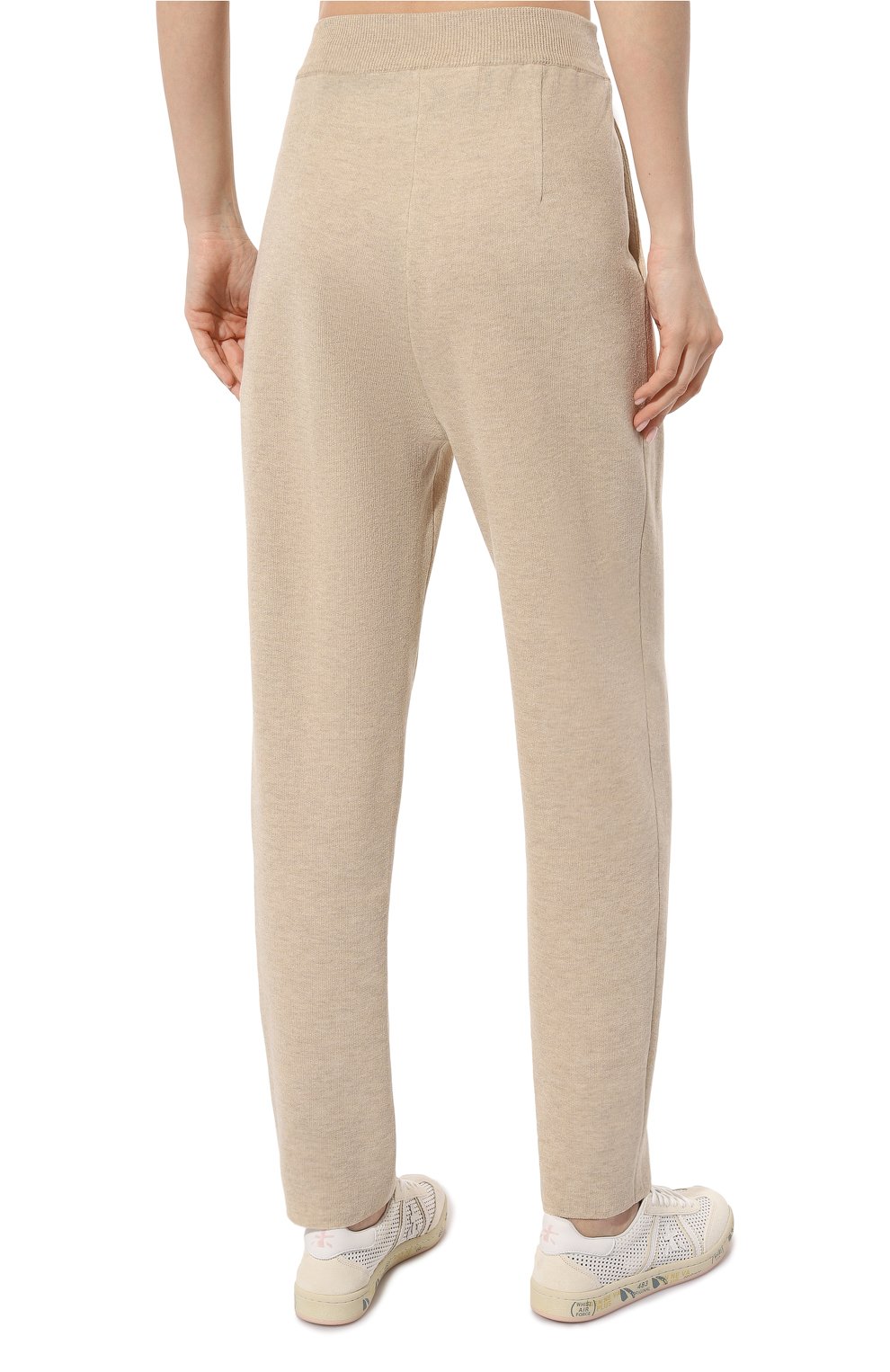 Брюки из вискозы FREEAGE бежевого цвета по цене 32500 руб., арт. S24.PT049.7000.102, фото 4 Брюки из вискозы FREEAGE, арт. S24.PT049.7000.102, фото 4