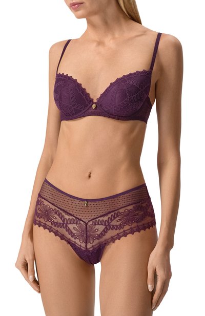 Трусы-шорты AUBADE фиолетового цвета по цене 11940 руб., арт. 6A70, фото 2 Трусы-шорты AUBADE, арт. 6A70, фото 2