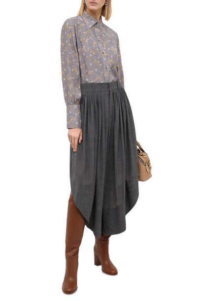 Шерстяные брюки CHLOÉ черного цвета по цене 164000 руб., арт. CHC20APA23063, фото 3 Шерстяные брюки CHLOÉ, арт. CHC20APA23063, фото 3