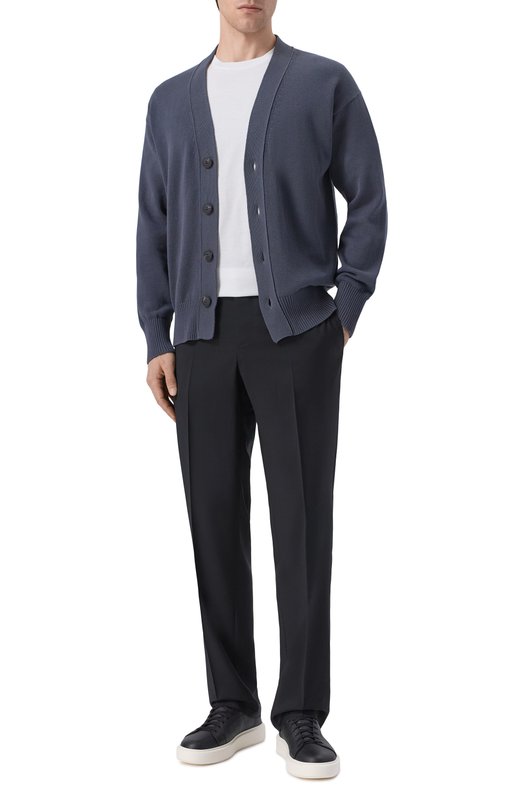 Хлопковый кардиган Gran Sasso 23188/18051 Серый  23188/18051 Фото 2