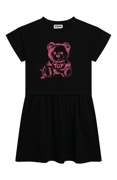 Хлопковое платье MOSCHINO, арт. HDV0EB/LBA33/4-8