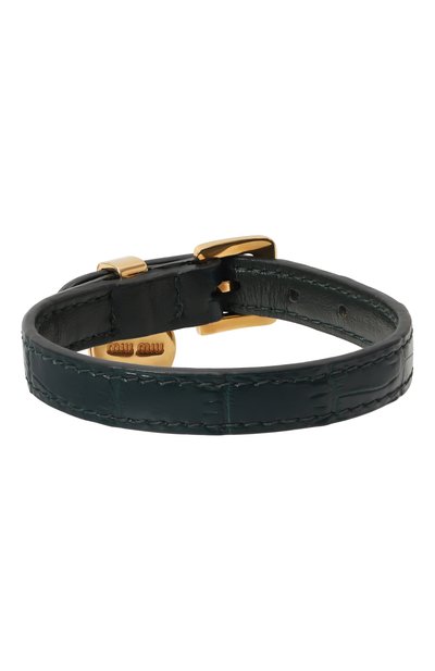 Браслет MIU MIU зеленого цвета по цене 33000 руб., арт. 5IB066-2B8G-F077U, фото 3 Браслет MIU MIU, арт. 5IB066-2B8G-F077U, фото 3