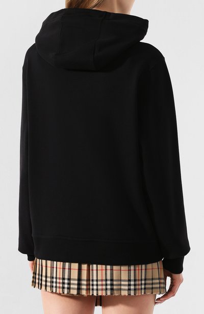 Хлопковое худи BURBERRY синего цвета по цене 86150 руб., арт. 8029567, фото 4 Хлопковое худи BURBERRY, арт. 8029567, фото 4