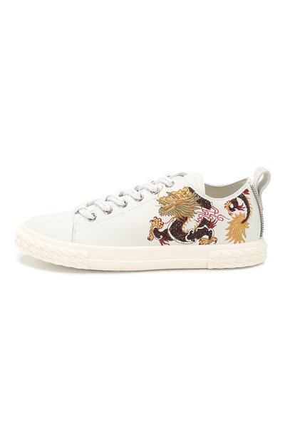 Кожаные кеды GIUSEPPE ZANOTTI DESIGN белого цвета по цене 65900 руб., арт. RM00005/002, фото 3 Кожаные кеды GIUSEPPE ZANOTTI DESIGN, арт. RM00005/002, фото 3