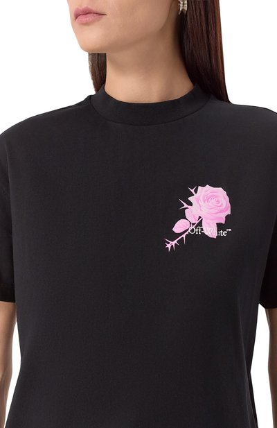 Хлопковая футболка OFF-WHITE, арт. 0WAA089F25JER001, фото 5