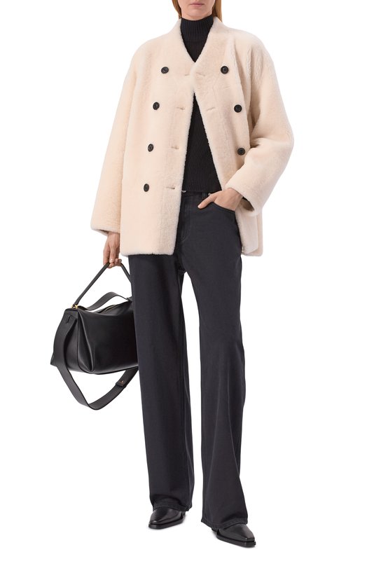 Дубленка из овчины Addicted MK331L Кремовый  MK331L Фото 2