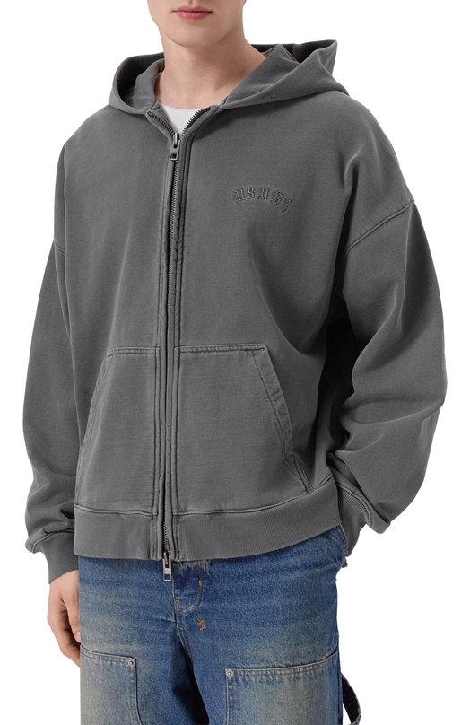 Хлопковая толстовка Ksubi MFA25FL006 Серый  MFA25FL006 Фото 3