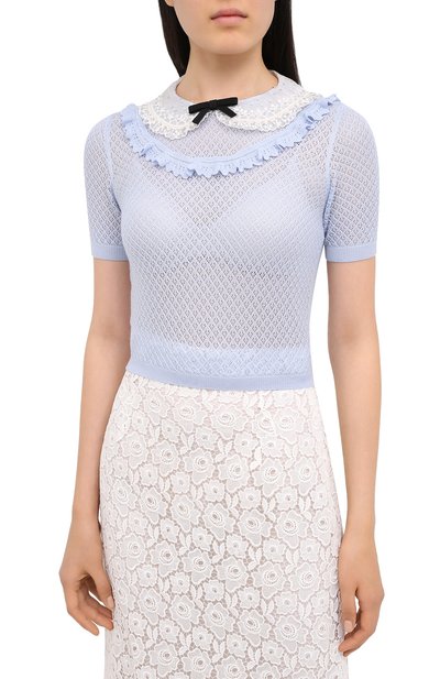 Пуловер из кашемира и шелка MIU MIU, арт. MML377-1KV2-F0424, фото 3