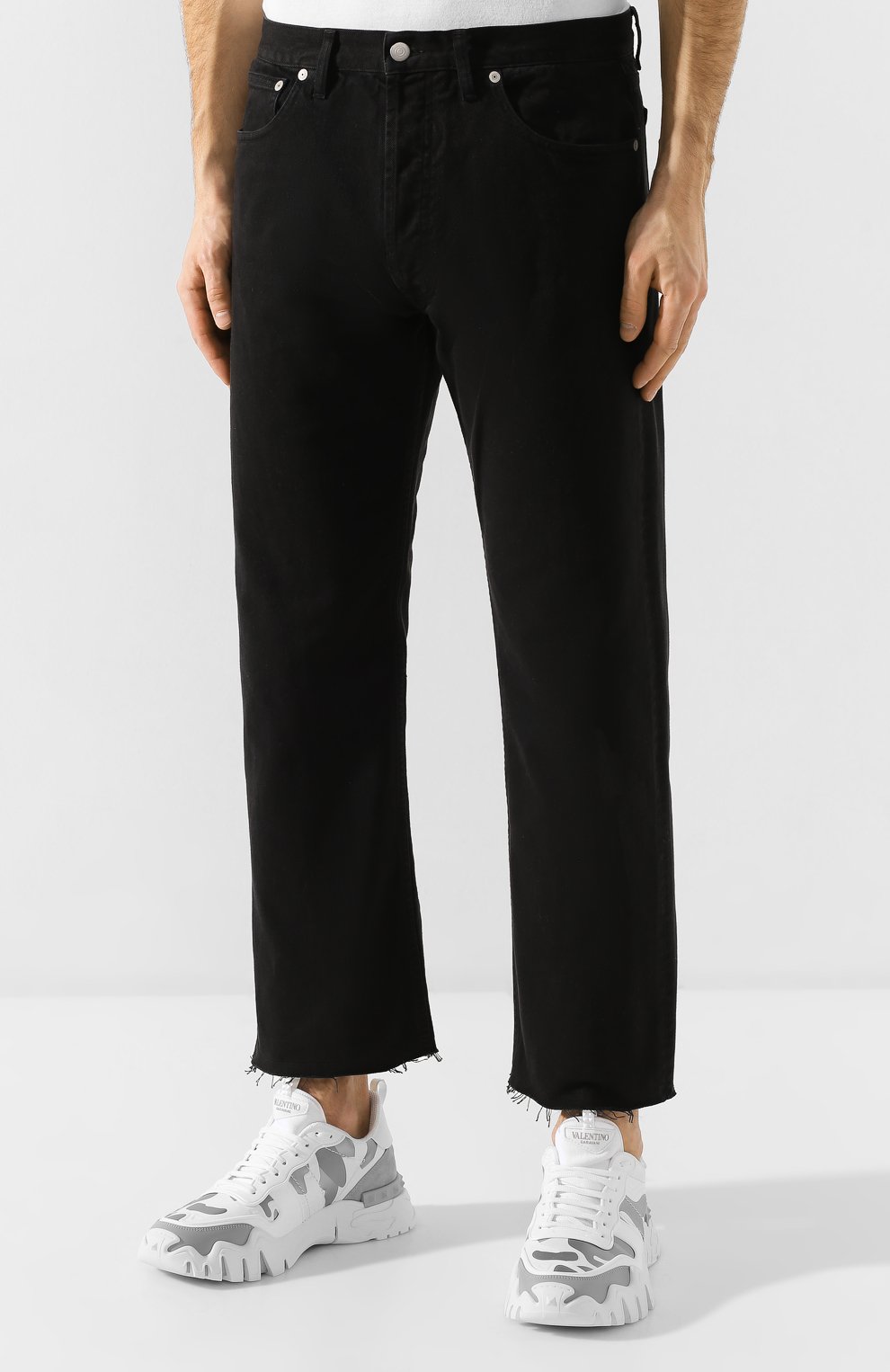 Джинсы MAISON MARGIELA черного цвета по цене 52350 руб., арт. S50LA0152/S30642, фото 3 Джинсы MAISON MARGIELA, арт. S50LA0152/S30642, фото 3