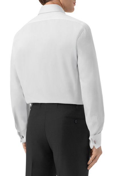 Хлопковая сорочка KITON белого цвета по цене 89950 руб., арт. UCIH09869, фото 4 Хлопковая сорочка KITON, арт. UCIH09869, фото 4