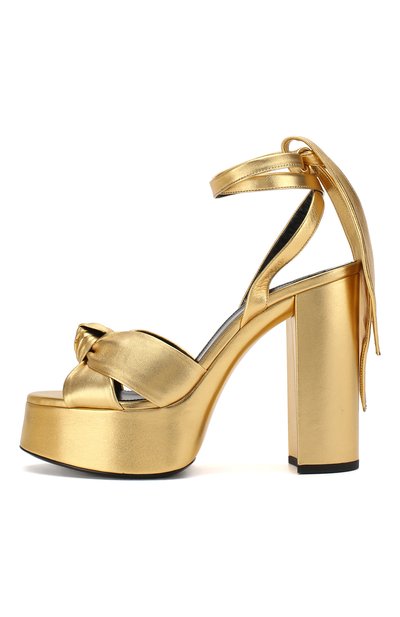 Кожаные босоножки bianca SAINT LAURENT, арт. 606716/0XQ00, фото 3