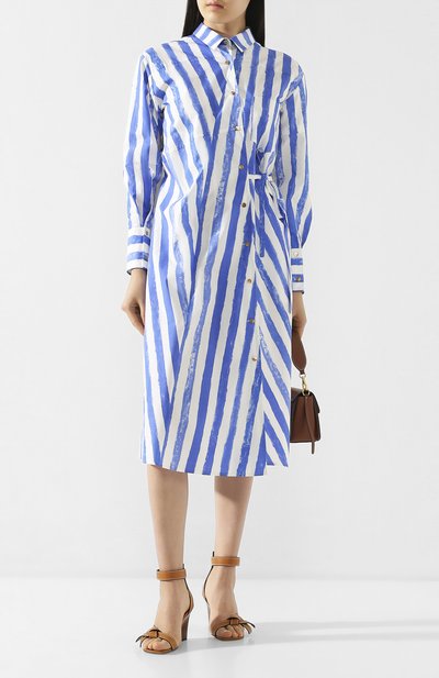 Хлопковое платье REJINA PYO, арт. F280/C0TT0N STRIPE PRINT, фото 2