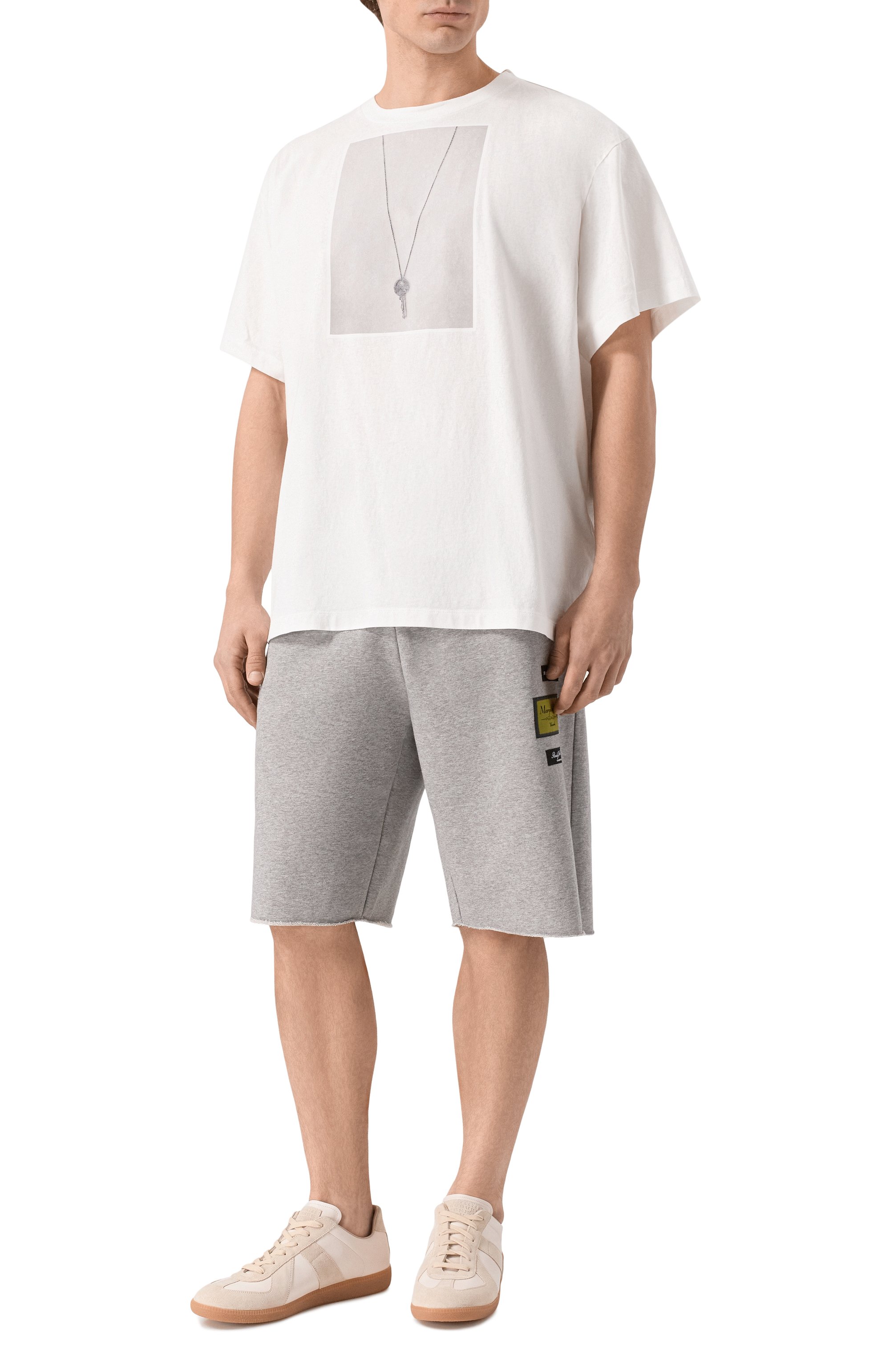 Хлопковые шорты MM6, арт. SH0MU0027/S25606, фото 2