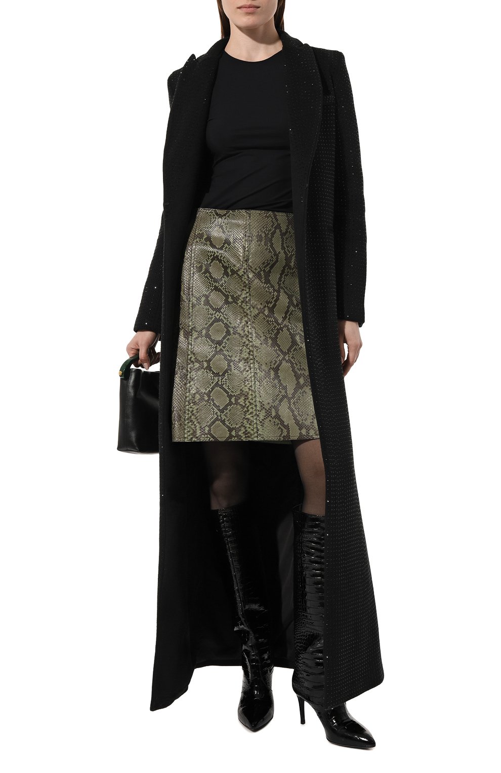 Кожаная юбка GUCCI, арт. 381331 XW480, фото 2