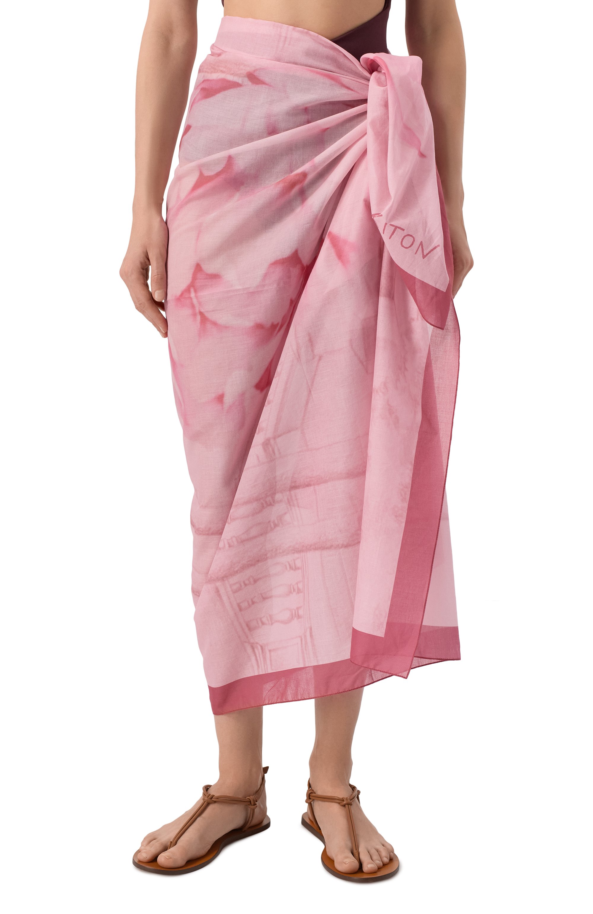 Хлопковое парео KITON, арт. D53753K0957F02, фото 3