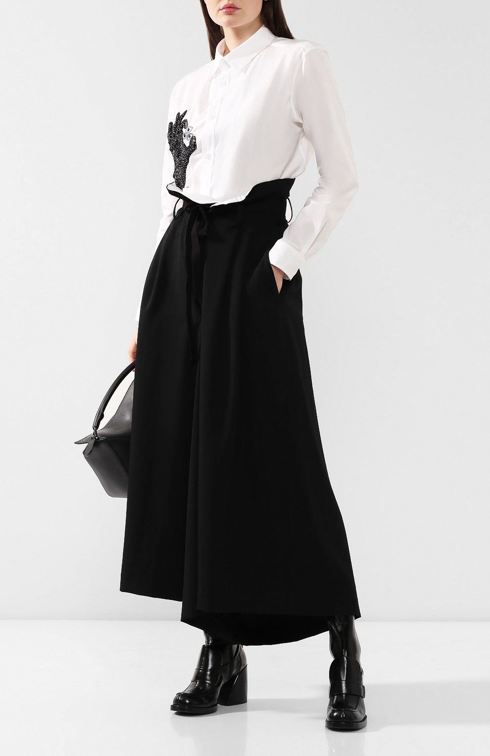 Шерстяные брюки YOHJI YAMAMOTO, арт. YJ-P40-130, фото 2