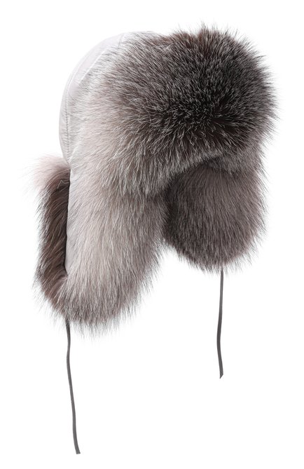 Женская утепленная шапка-ушанка дарья с отделкой из лисы FURLAND, арт. 0194809610136600204