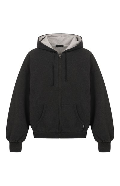 Мужского хлопковая толстовка ГОША РУБЧИНСКИЙ, арт. HD_1401_DARK_GREY_MELANGE