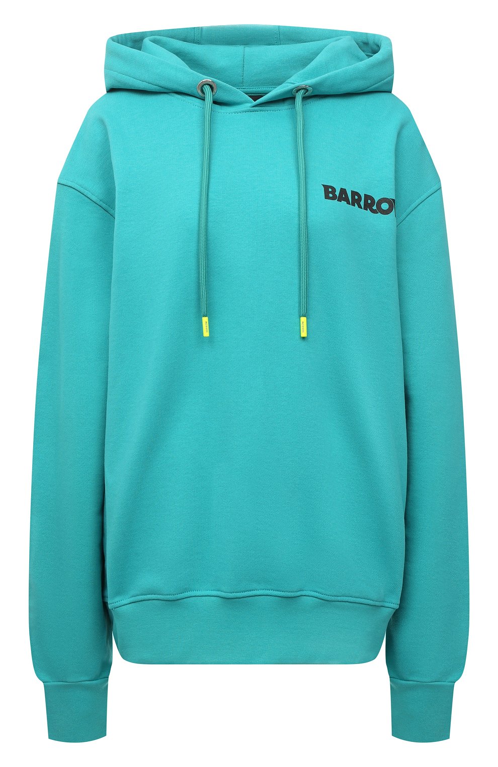 Хлопковое худи BARROW бирюзового цвета по цене 25500 руб., арт. 031301/W, фото 1 Хлопковое худи BARROW, арт. 031301/W, фото 1
