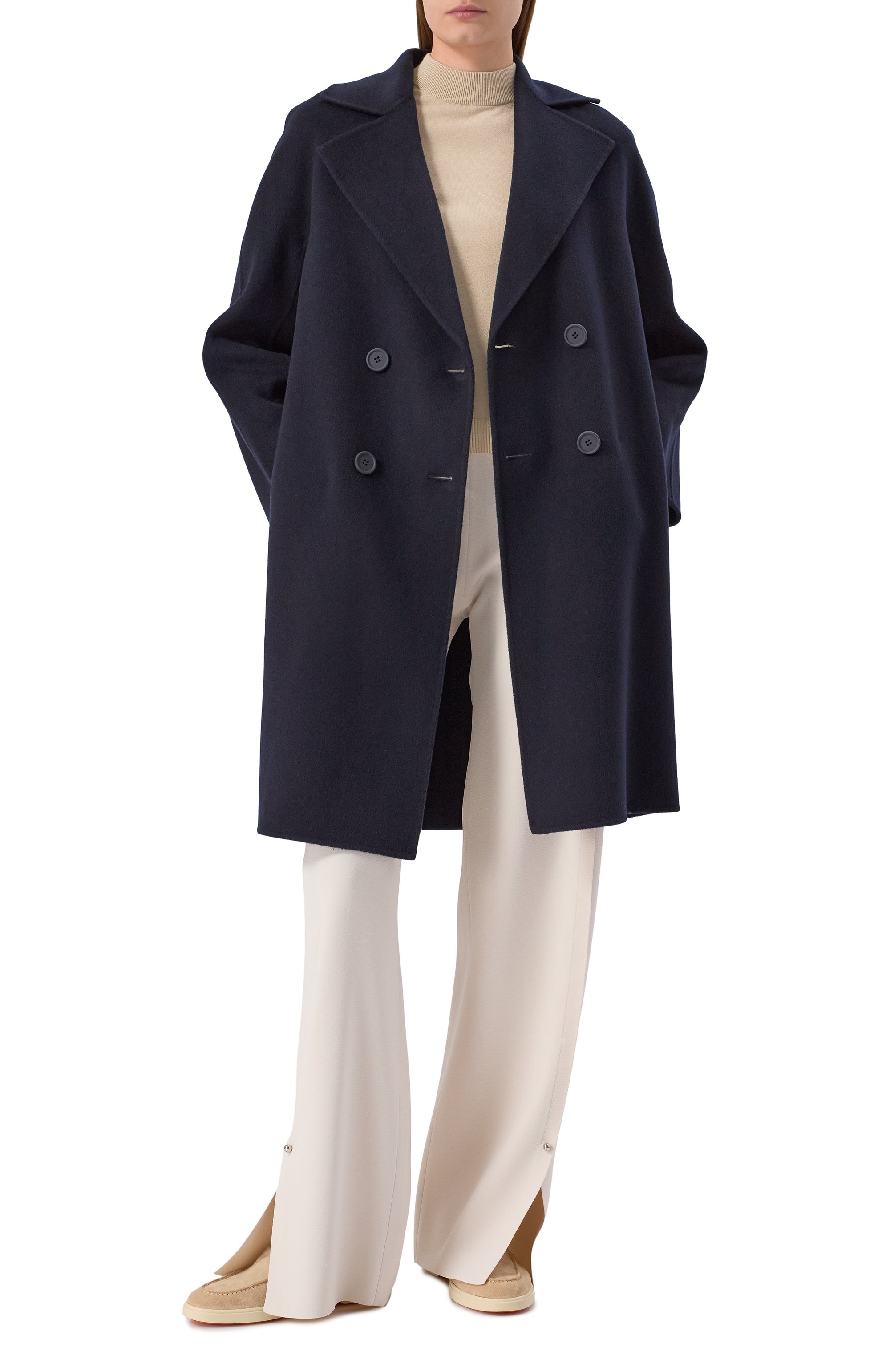 Пальто из кашемира и шерсти MAX MARA STUDIO, арт. LICENZA, фото 2