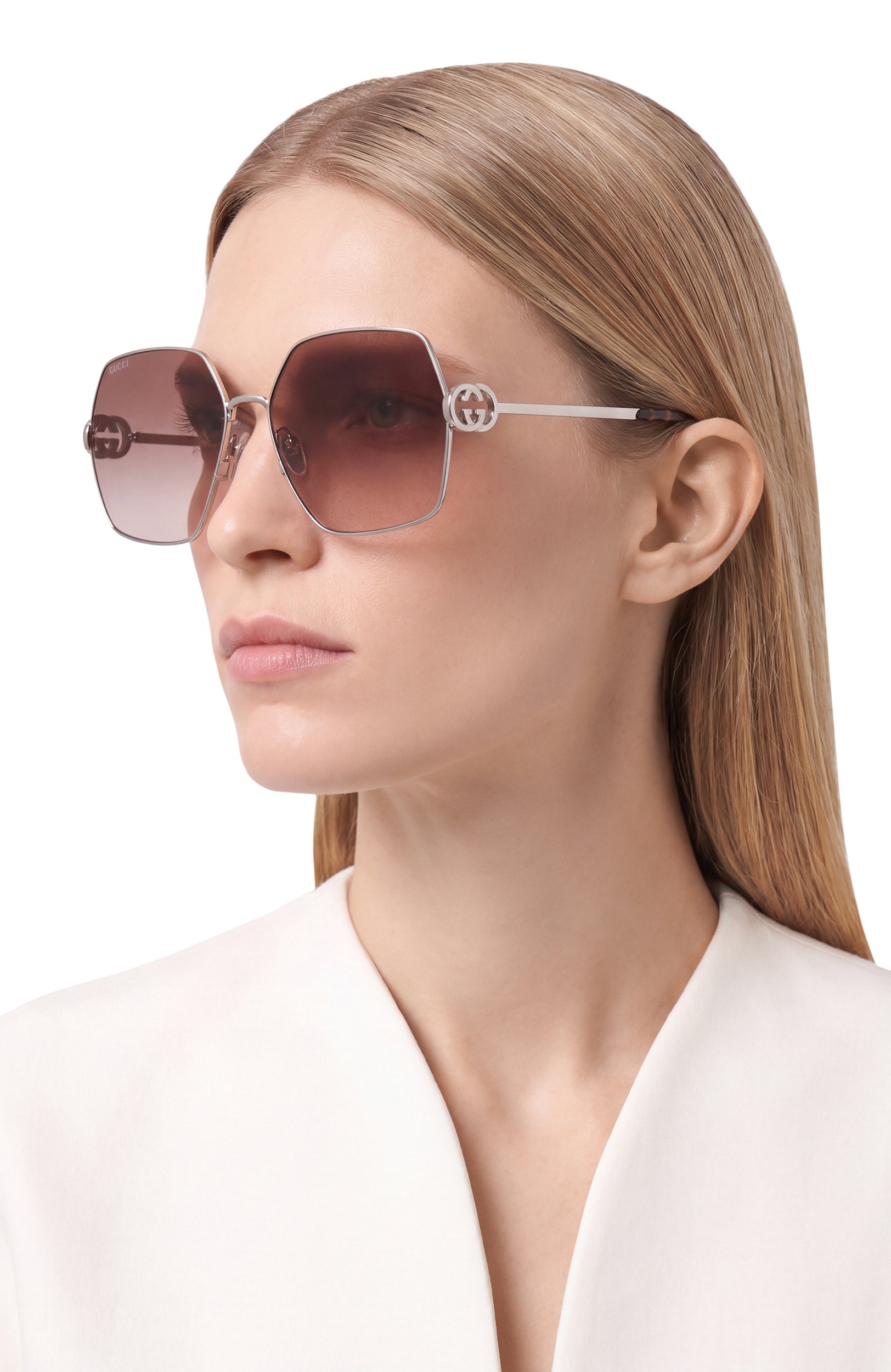 Солнцезащитные очки GUCCI коричневого цвета по цене 46100 руб., арт. GG2163S 003, фото 2 Солнцезащитные очки GUCCI, арт. GG2163S 003, фото 2