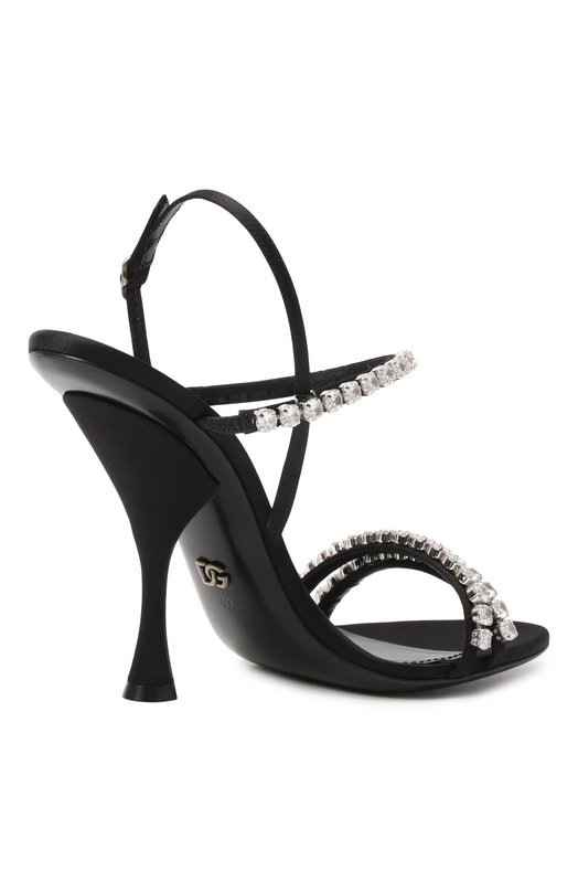 Текстильные босоножки Keira 105 Dolce & Gabbana CR1925/AT399 Чёрный  CR1925/AT399 Фото 5