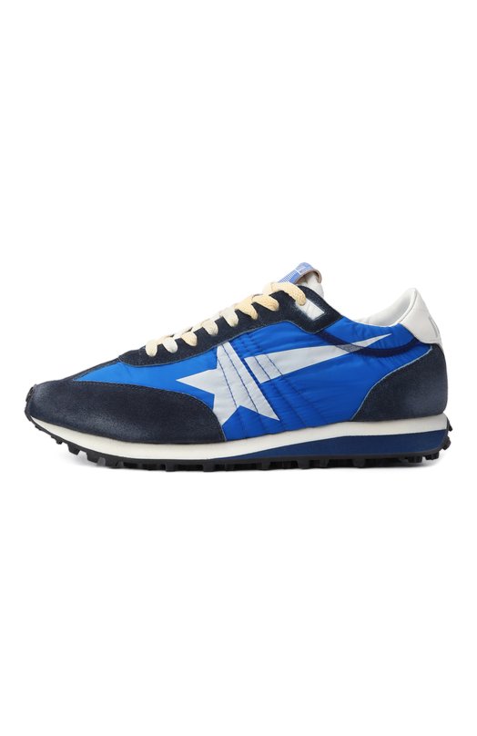 Комбинированные кроссовки Marathon Golden Goose Deluxe Brand GMF00683.F005463 Синий  GMF00683.F005463 Фото 4