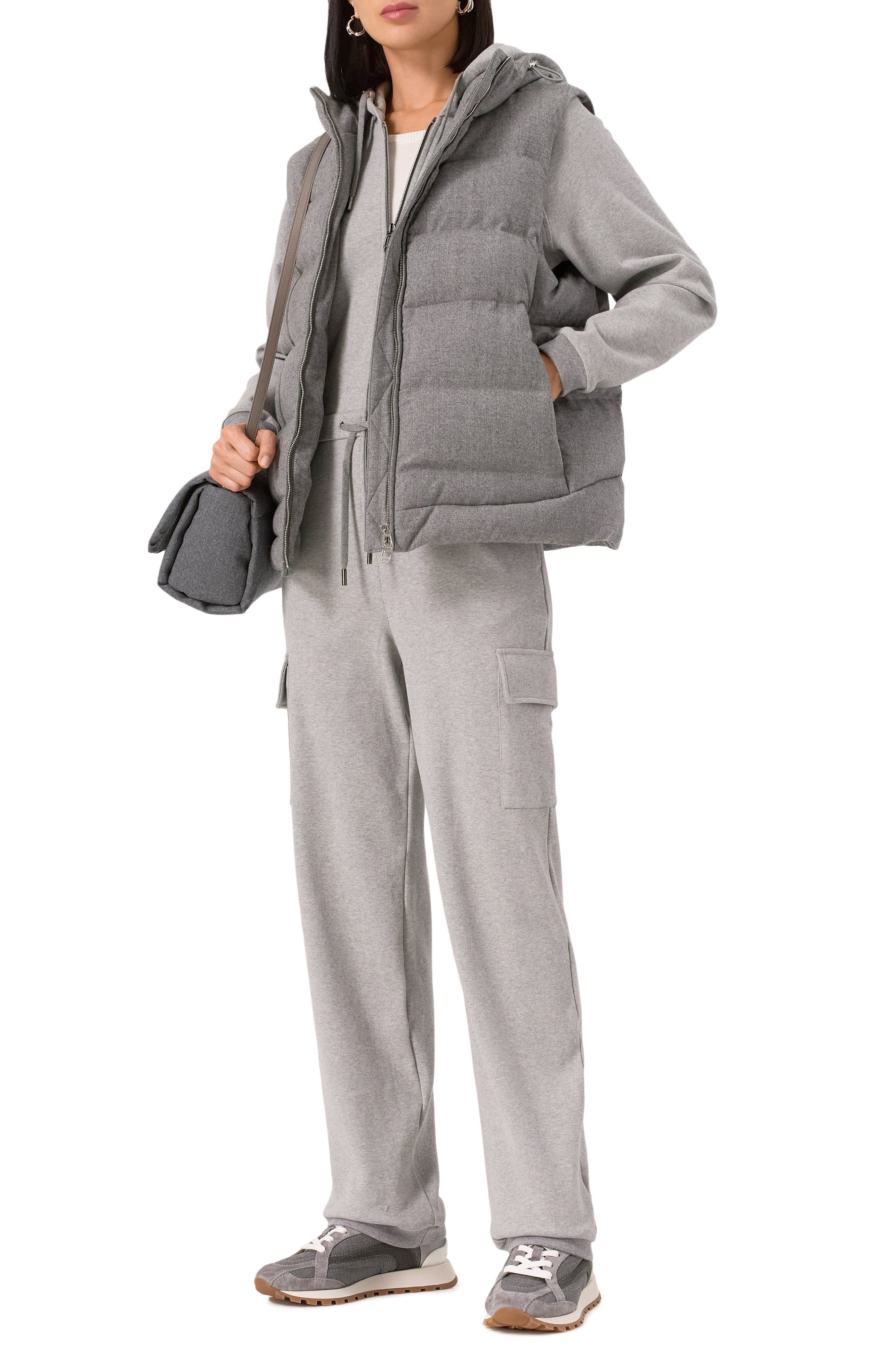 Комбинированные кроссовки BRUNELLO CUCINELLI, арт. MZ25G2777, фото 2