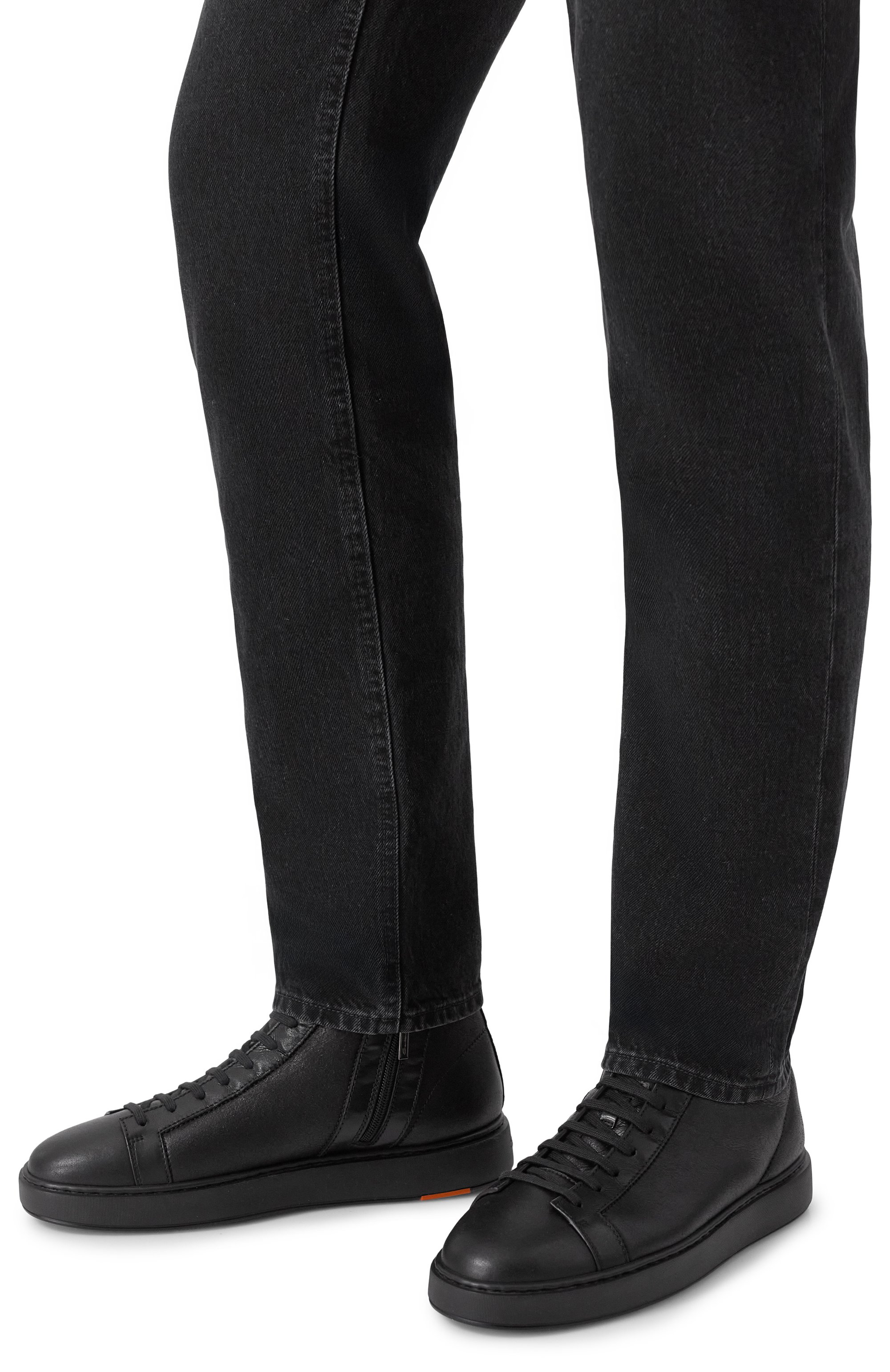 Кожаные кеды cleanic SANTONI, арт. MBCG22141NEAPECE, фото 3