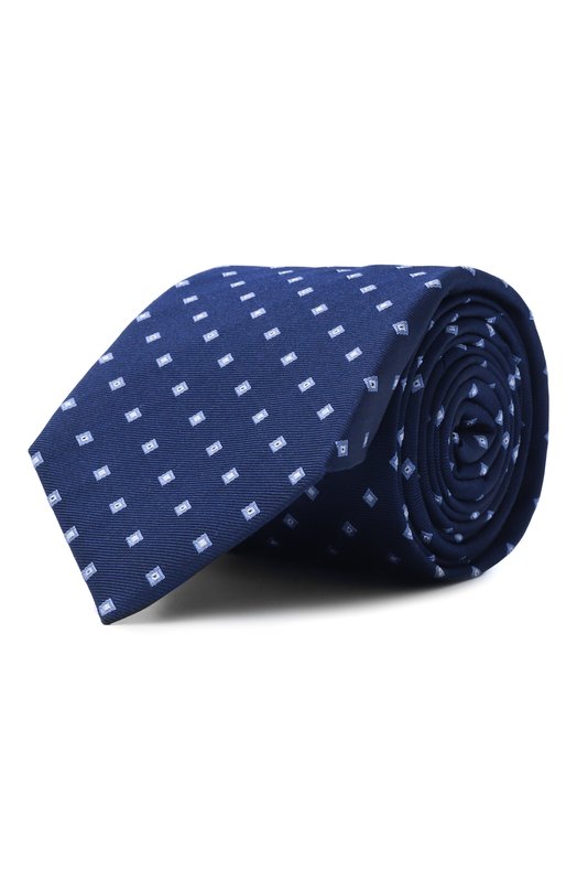 Шелковый галстук Corneliani 25U302-2520309 Синий 25U302-2520309