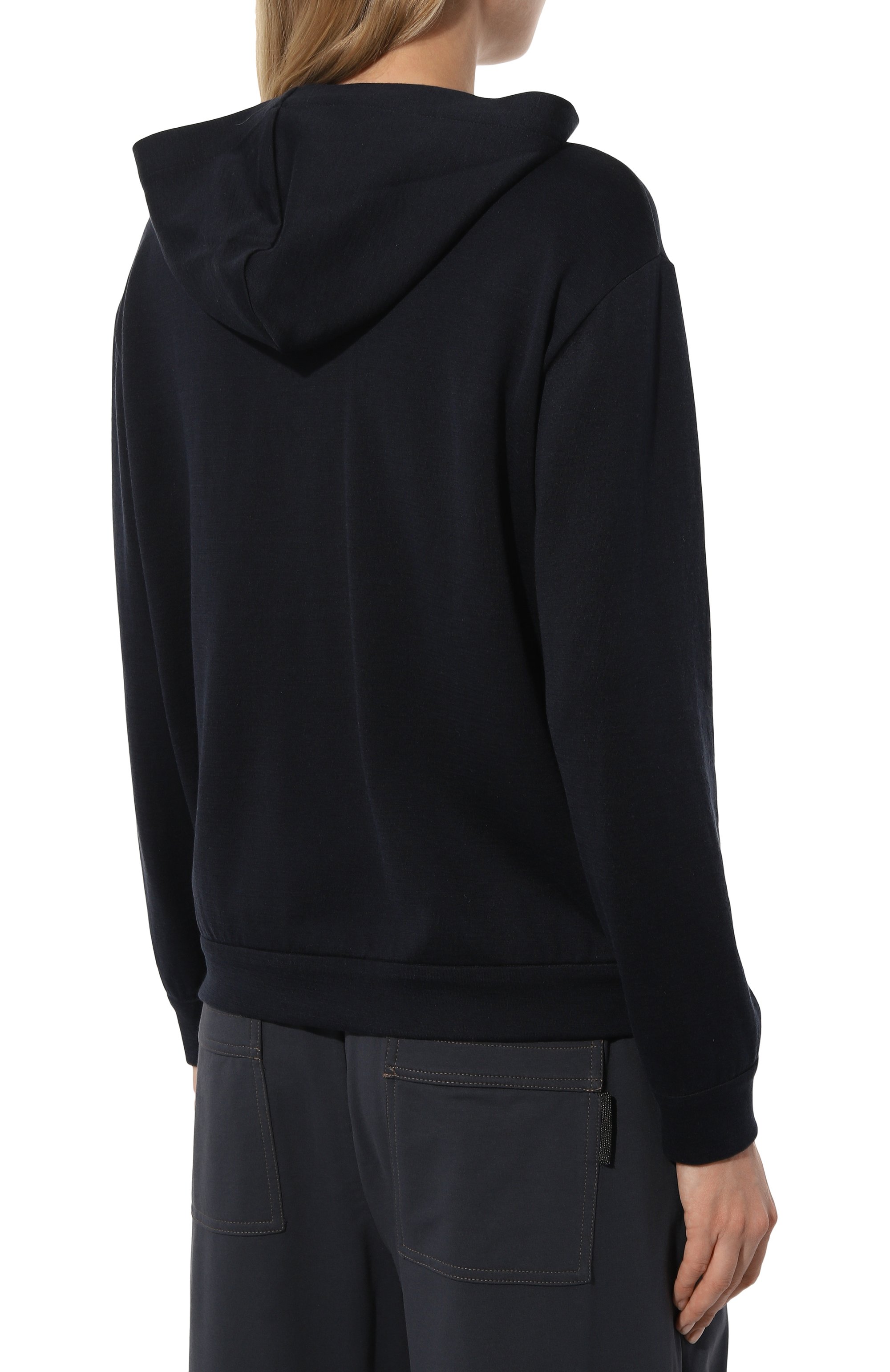 Толстовка из хлопка и шелка BRUNELLO CUCINELLI, арт. MD828B1065, фото 4