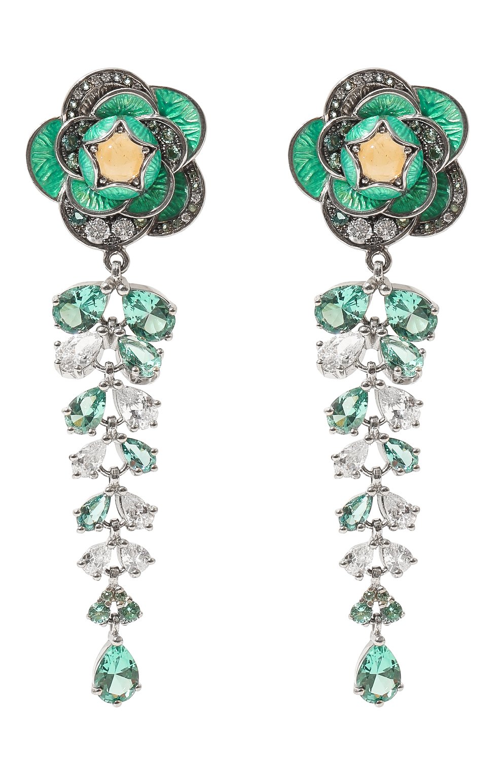 Серьги flower cascade QUEENSBEE, арт. 201377, фото 1