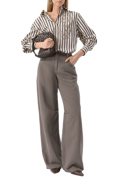 Рубашка из хлопка и шелка BRUNELLO CUCINELLI, арт. MH765RJ616, фото 2