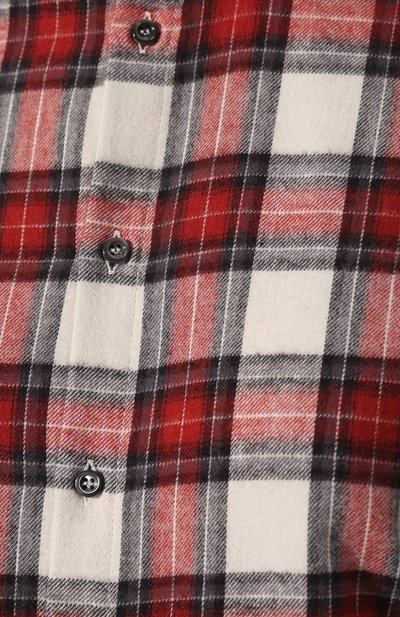 Хлопковая рубашка DSQUARED2 красного цвета по цене 29950 руб., арт. S75DL0631/S52012, фото 5 Хлопковая рубашка DSQUARED2, арт. S75DL0631/S52012, фото 5