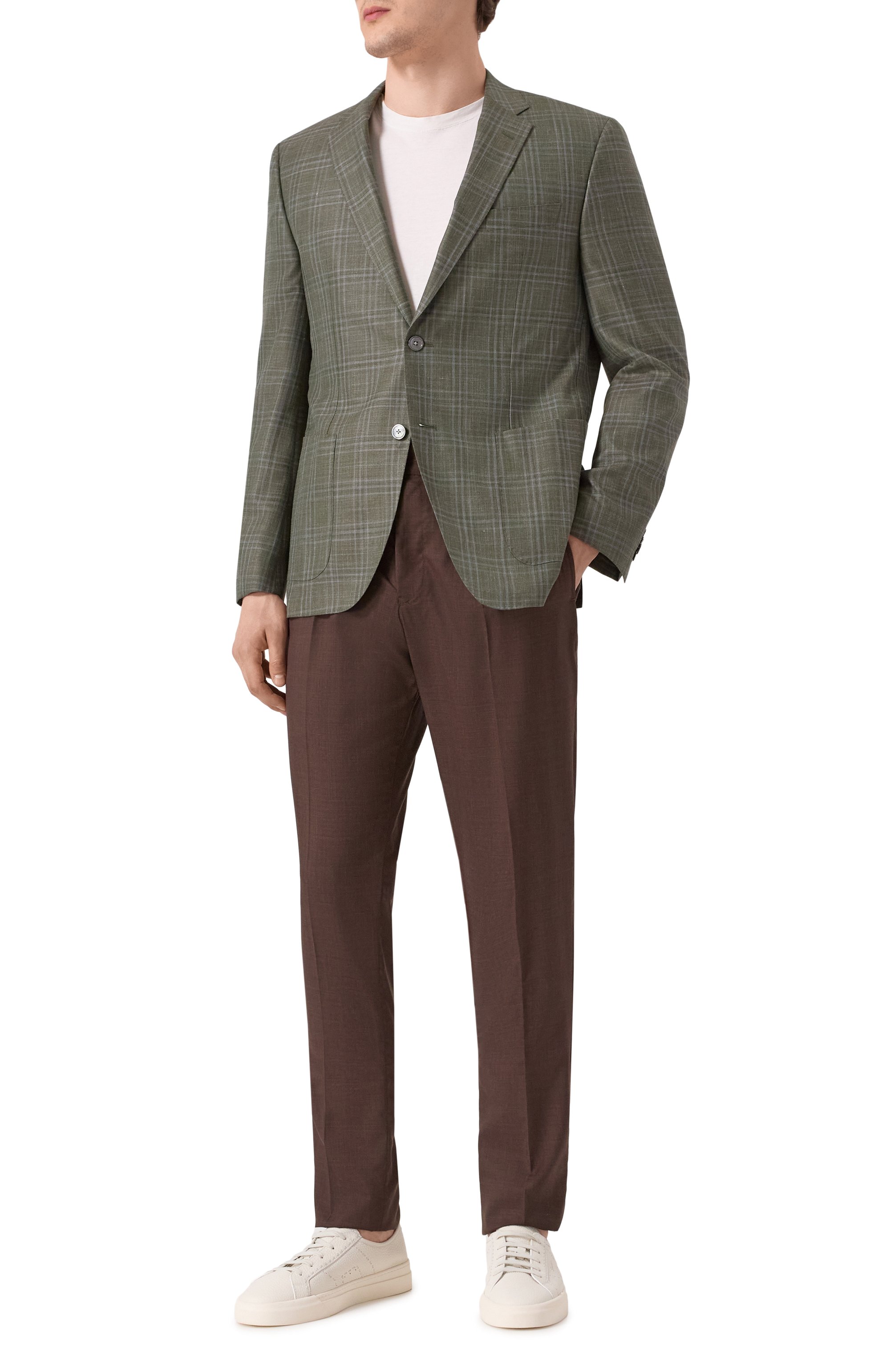 Пиджак из шерсти и шелка BOSS, арт. 50540722, фото 3