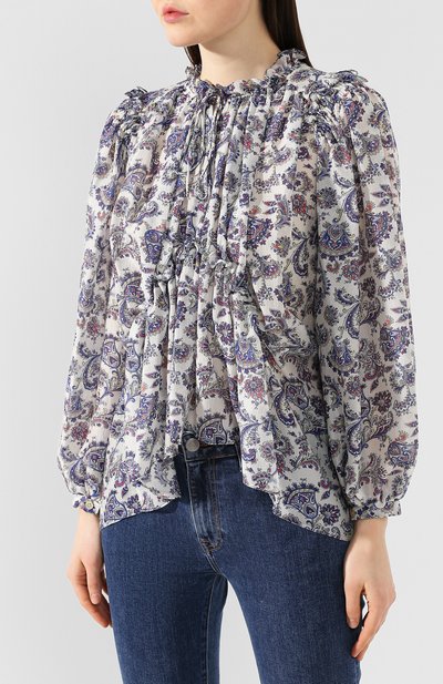 Шелковая блузка ISABEL MARANT, арт. HT1310-19P027I/N00N, фото 3