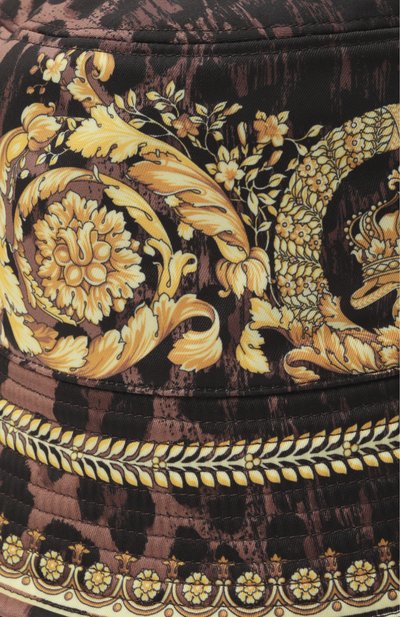 Панама VERSACE коричневого цвета по цене 61550 руб., арт. 1012681/1A12419, фото 3 Панама VERSACE, арт. 1012681/1A12419, фото 3